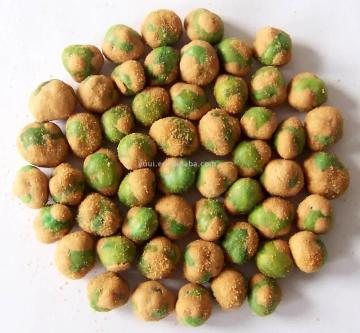 BBQ flavor coated Canada green peas