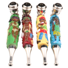 New resin creative cartoon character metal smoking pipe removable