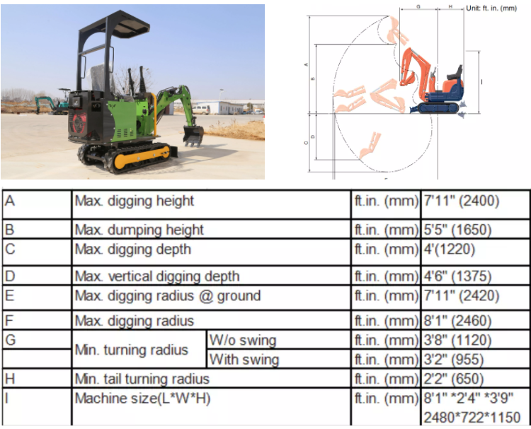 0 8ton Mini Excavator