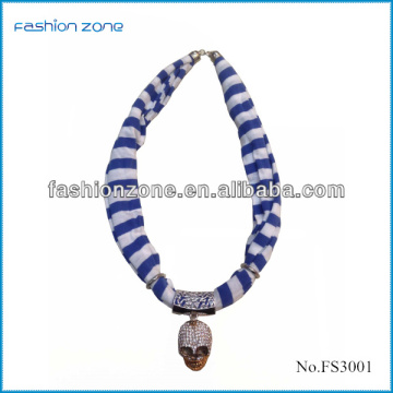 Checked Jersey Skull Wholesale Scarf Pendant