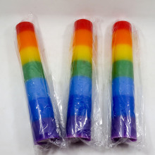 America market 4x25cm rainbow pillar candle