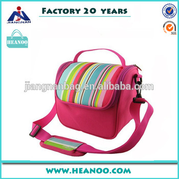 Beautiful and colorful shoulder kids lunch bag