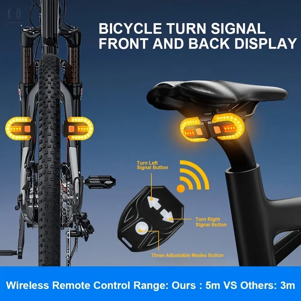 Waterproof Wireless Remote Control Bike Turn Signal Light