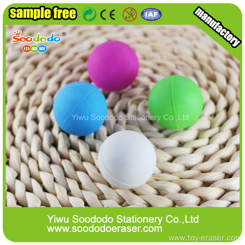 Cute Ball Shaped Eraser,Assorted design eraser