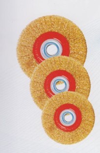 Crimped Wire Flat Wheel Brushes for Machinery