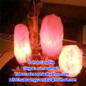 Crystal salt lamps