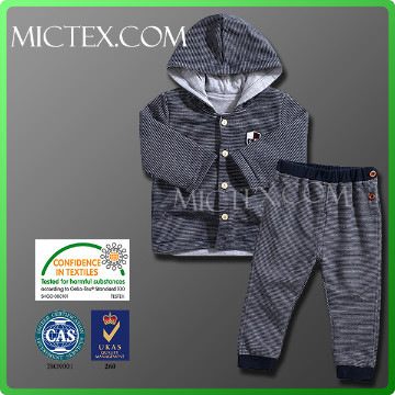 OEM OEKO-TEX ISO9001 fashion high quality o neck kids clothing sets