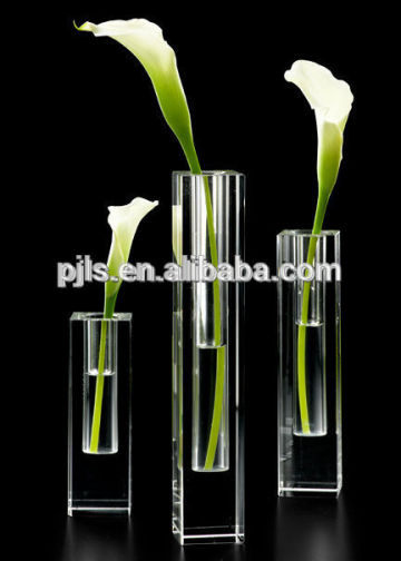 crystal vases long stem glass flowers