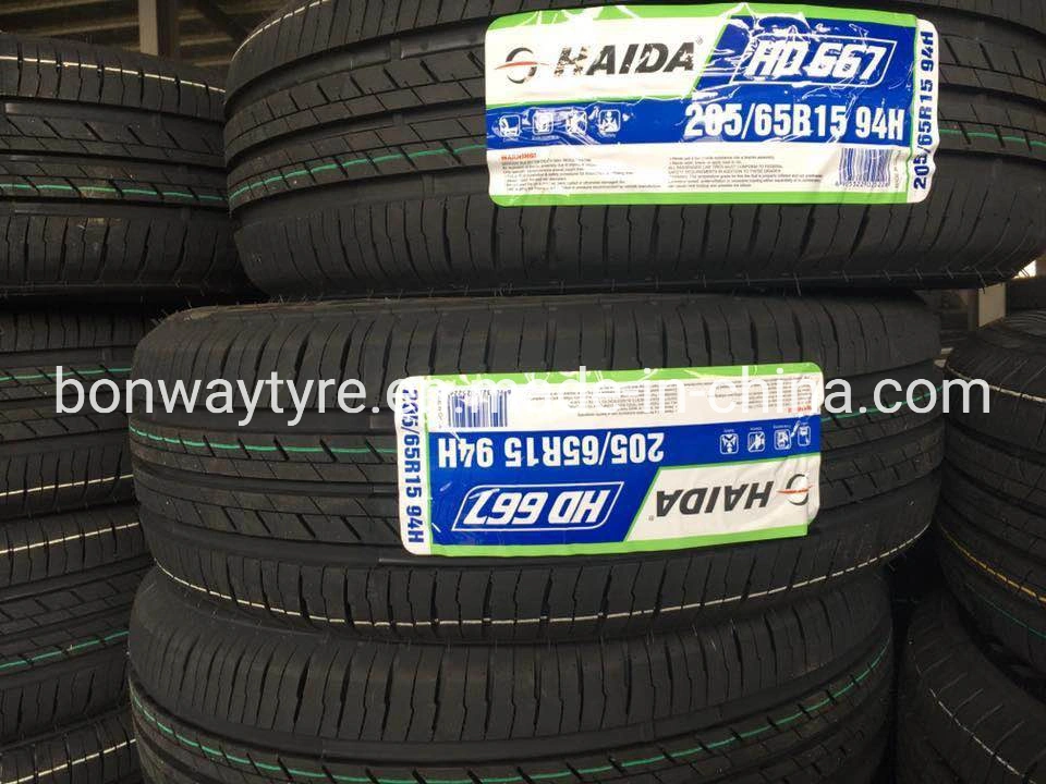 Haida Brand Car Tires PCR Tire Factory 185r14c 195r14c 195r15c 205r16c Doubling