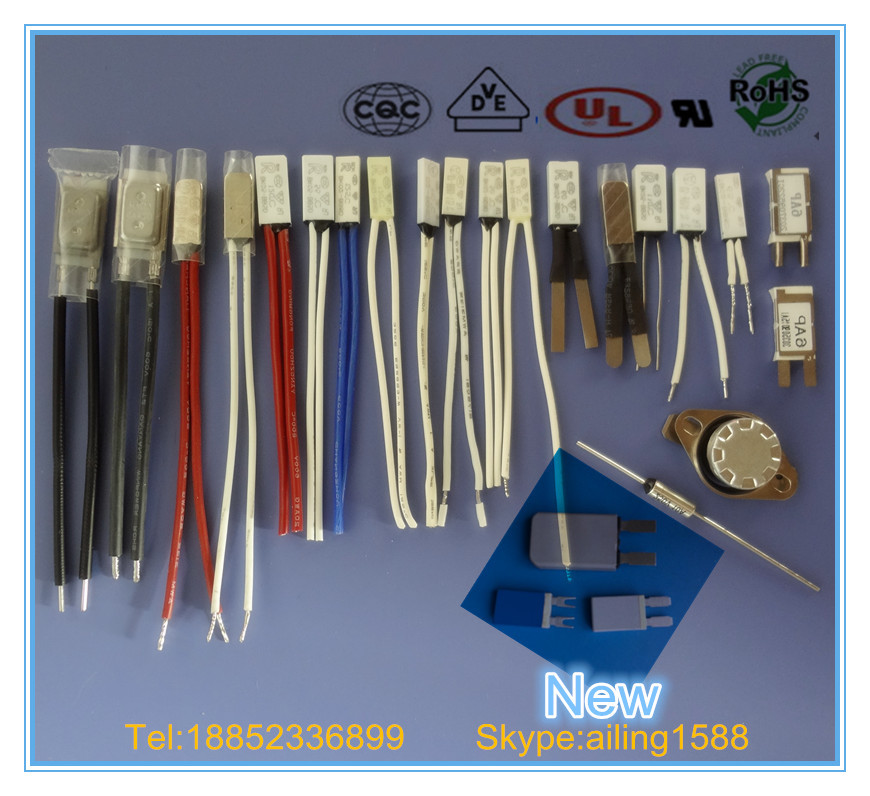 thumbnail interactive-video image 1 of 10 Pack NEC SF76E Thermal Fuses, 77°C 10A 250V, SEFUSE Cutoffs For Appliances 1 of 5