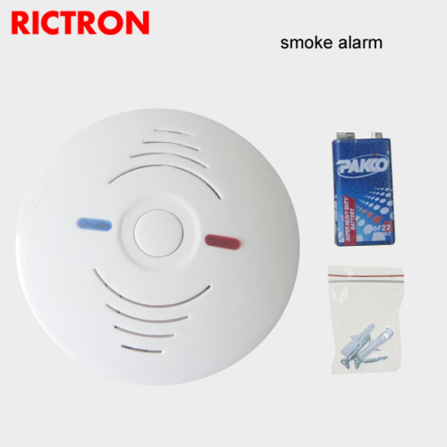 Alarma 9v Fábrica de humo Alarma de humo Alarma de seguridad para el hogar Detector de humo con pilas CE 9V