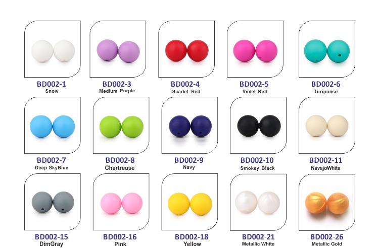 15mm silicone beads