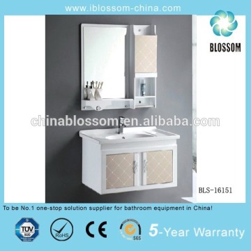 hotel bathroom plastic vanity cabinet pvc bathroom wash basin cabinet