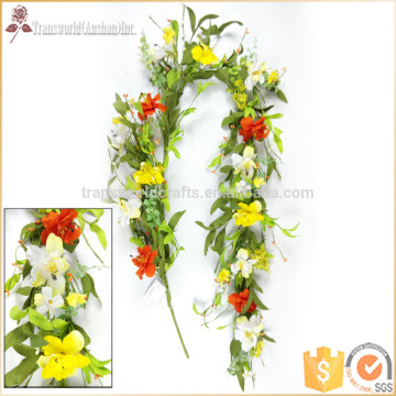 60'' Decorative Artificial Flower Garland, flower vine, spring garland, artificial leaves garland