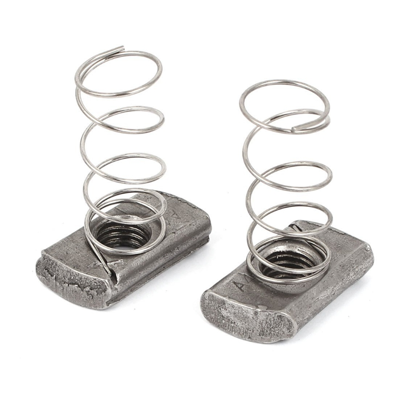 Cink bevonat rugós csatorna anyák