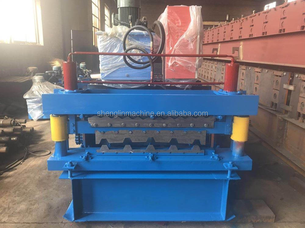 ibr 686 and corrugated 762 double layer roll forming machine for roof and wall