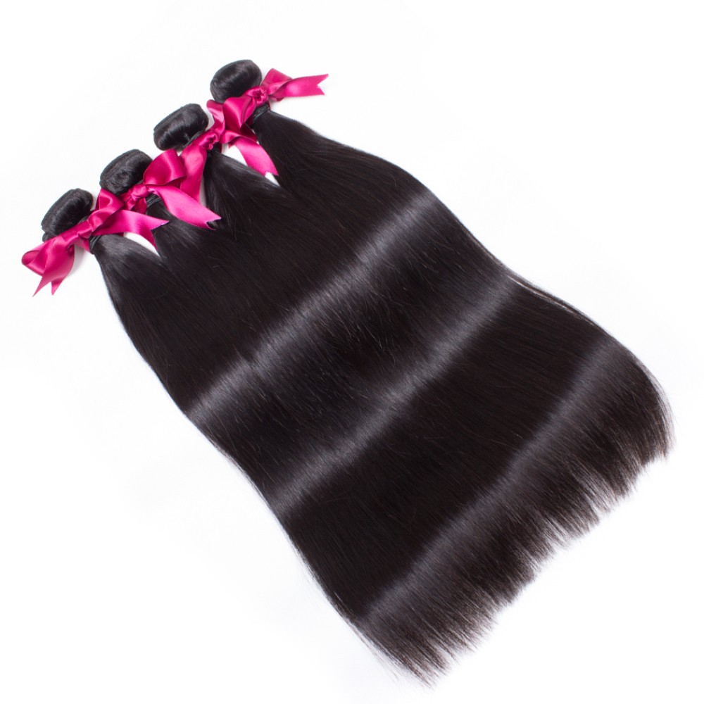 Straight hair 360 frontal full lace with bundles Human Hair lace frontal Brazilian human hair bundle with frontal