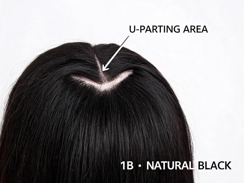 Natural Black U-Part Wig Human Hair