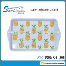 15" melamine serving platter tray custom pineapple design