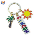 Porta-chaves com logotipo de metal personalizado para férias