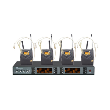 4 Channel UHF Wireless Microphone System with 4 Mics for Stage, Meetings, KTV, and Karaoke