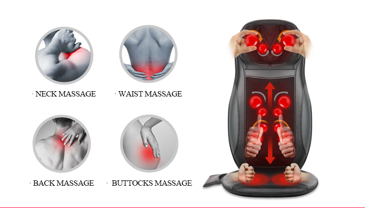 2019 popular products full body car home massage seat cushion with heat