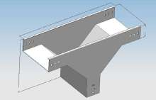Cable tray tee support system