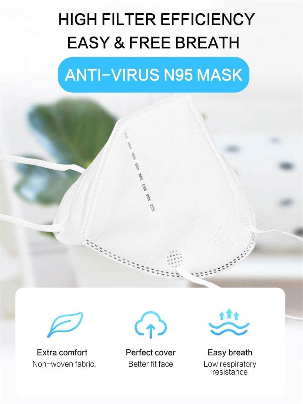 Masque médical N95 certifié FDA CE