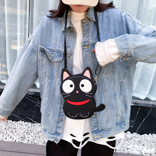 Cat Mini Bag Cartoon Leather Bags Embroidery patch