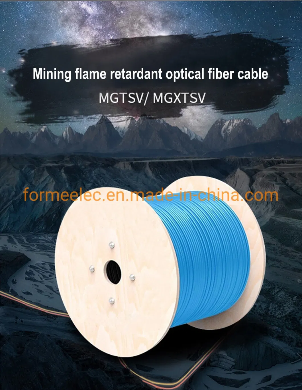 Stranded Flame Retardant Optical Cable 8 Core Mgtsv Optic Cable Fiber for Coal Mine