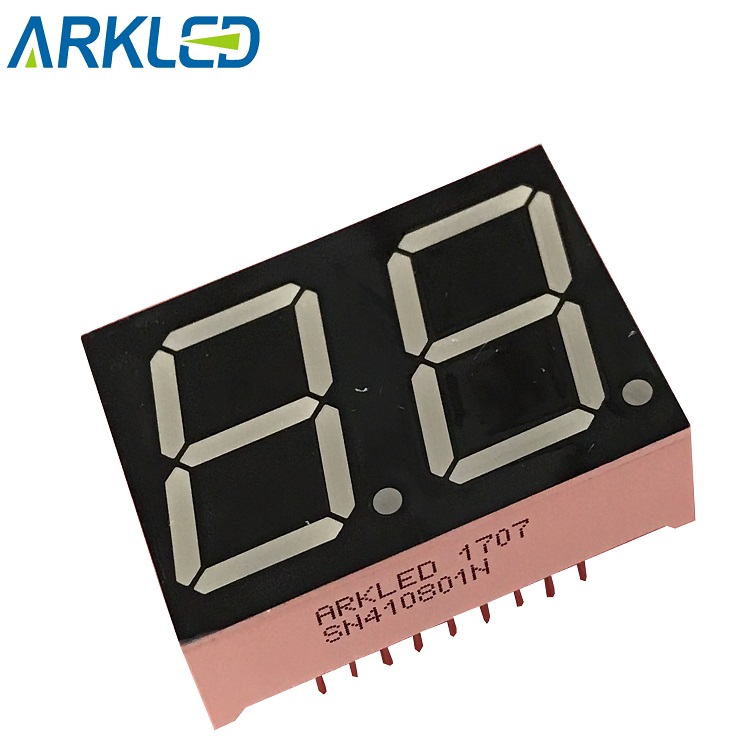 0.8 inch amber 2 digit led display