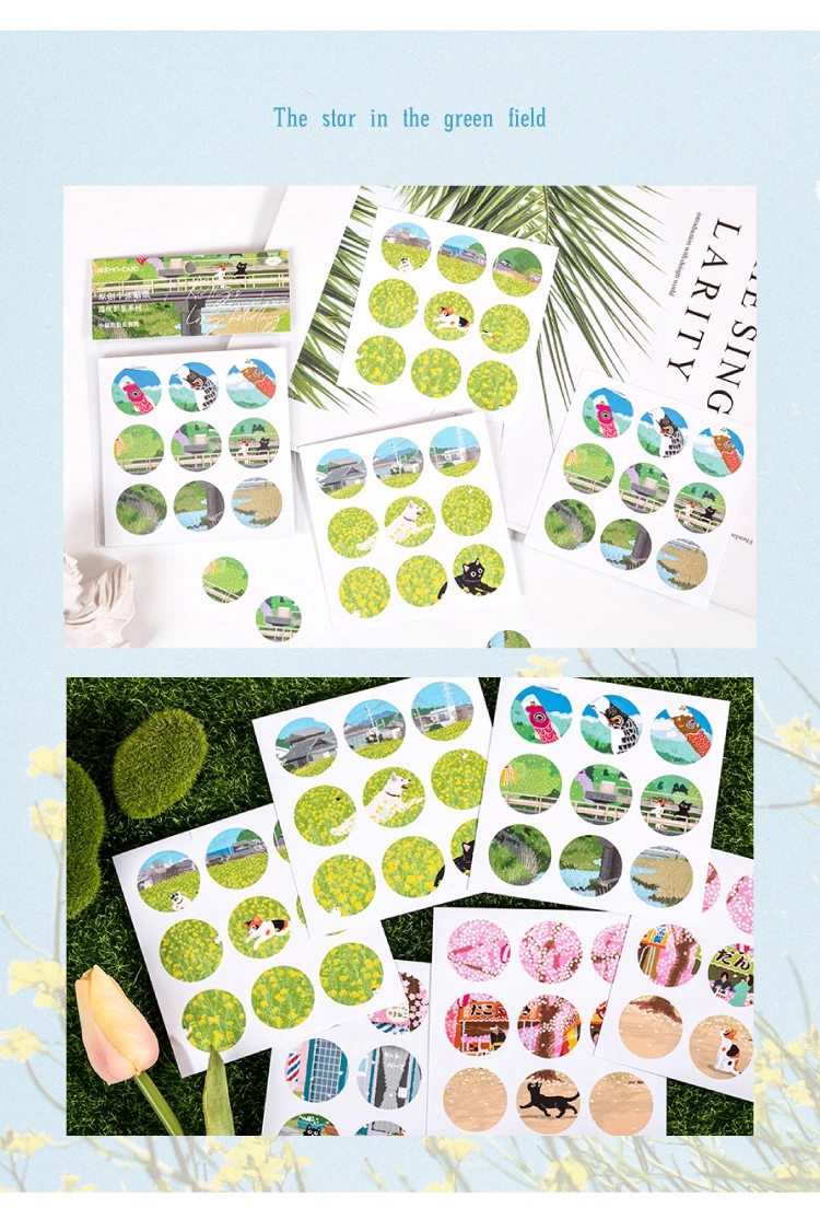 Round Die-Cutting Decorating and Sealing Stickers
