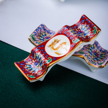 Durable Ceramic Enamel Chopsticks Stand - Jingdezhen Bone China