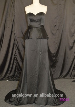 wholesale price black satin mermaid evening gowns dresses bridesmaid dresses guangzhou 2016