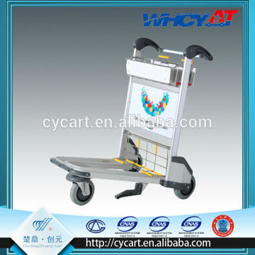 Airport aluminium trolley airport luggage trolley cart