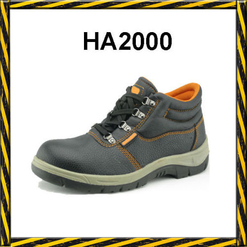 Working leather safety shoes