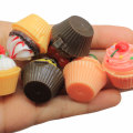 تصميم جديد لتزيين الكيك من الراتينج 100 قطعة حلوى محاكاة ثلاثية الأبعاد مع صندوق ألعاب بيت الدمى للأطفال