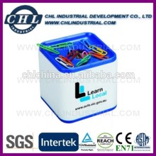Factory direct cube shape magnetic paper clip container