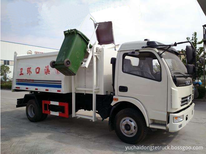 Hang barrel rubbish truck