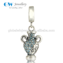 Antique Vase Bead 925 Silver Jewelry DIY Bracelet Charm