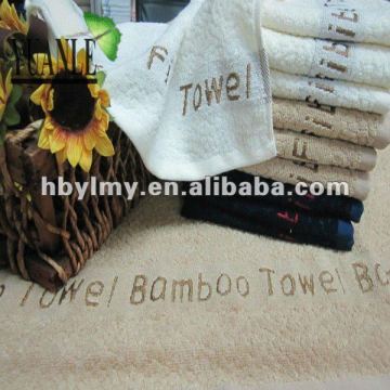 100% bamboo fiber two sides embroidered sports face towel