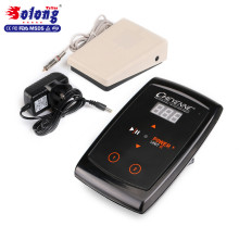 Solong tattoo Foot Pedal Clip Cord Kit P166 LCD Digital Tattoo Power Supply