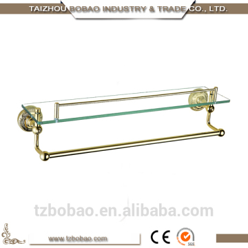 Wall Mounted Gold Plated Bathroom Accessory Set Hotel Style Unique Bathroom Accessory Set Golden Brass Bathroom Accessories