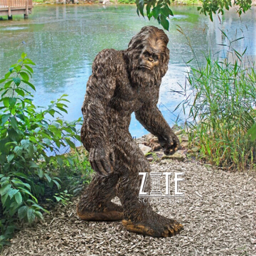 Garden decor life size polyresin yeti fiberglass bigfoot statue for sale