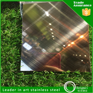 Best selling products sus304 stainless steel hairline finish sheet for hotel hall