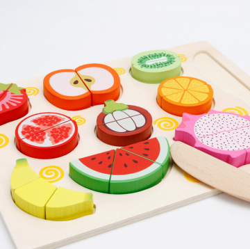 Wooden Cut Fruit Toy Cut Vegetable Toy