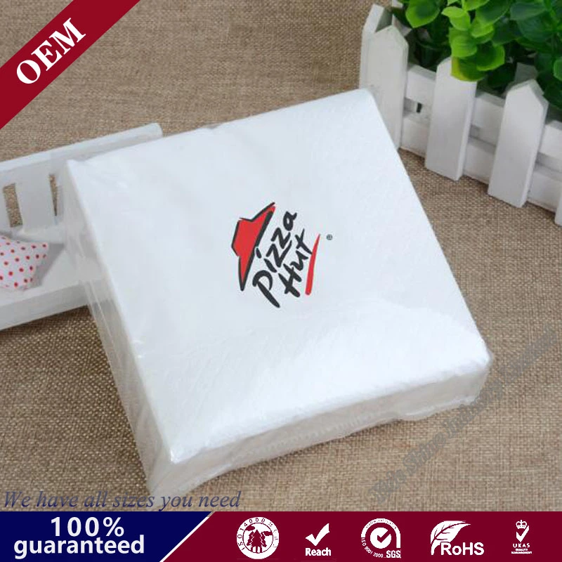 Paper Printed Napkin Personal Serviettes Disposable Party Tissue Paper Hotel Restaurant Table Bistro Flower Printed Napkin