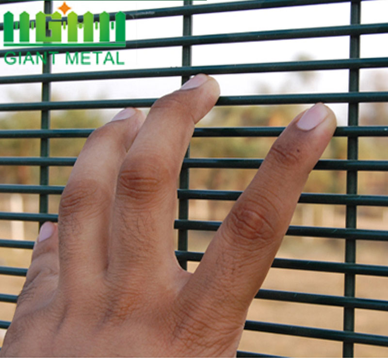 powder coated anti climb high security fence