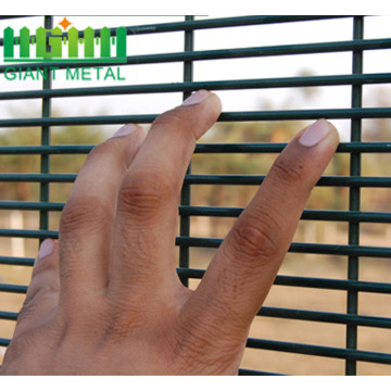 Keselamatan tinggi Galvanized Steel Dikimpal 358 Mesh Fencing