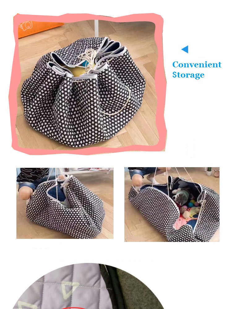 Multi functional toy storage bag